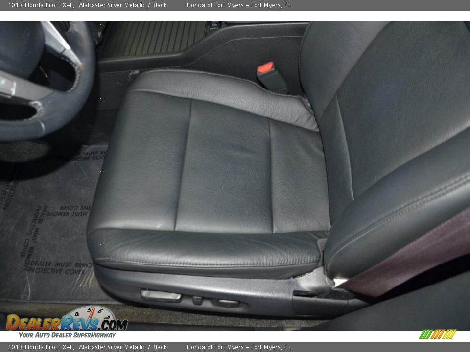 2013 Honda Pilot EX-L Alabaster Silver Metallic / Black Photo #13