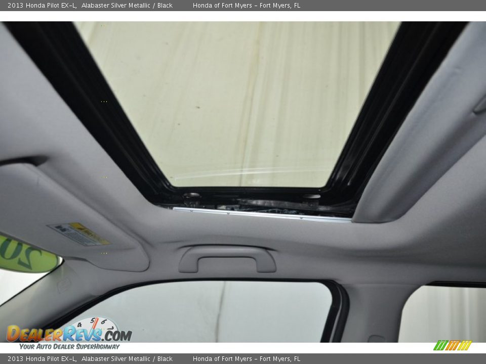 2013 Honda Pilot EX-L Alabaster Silver Metallic / Black Photo #15