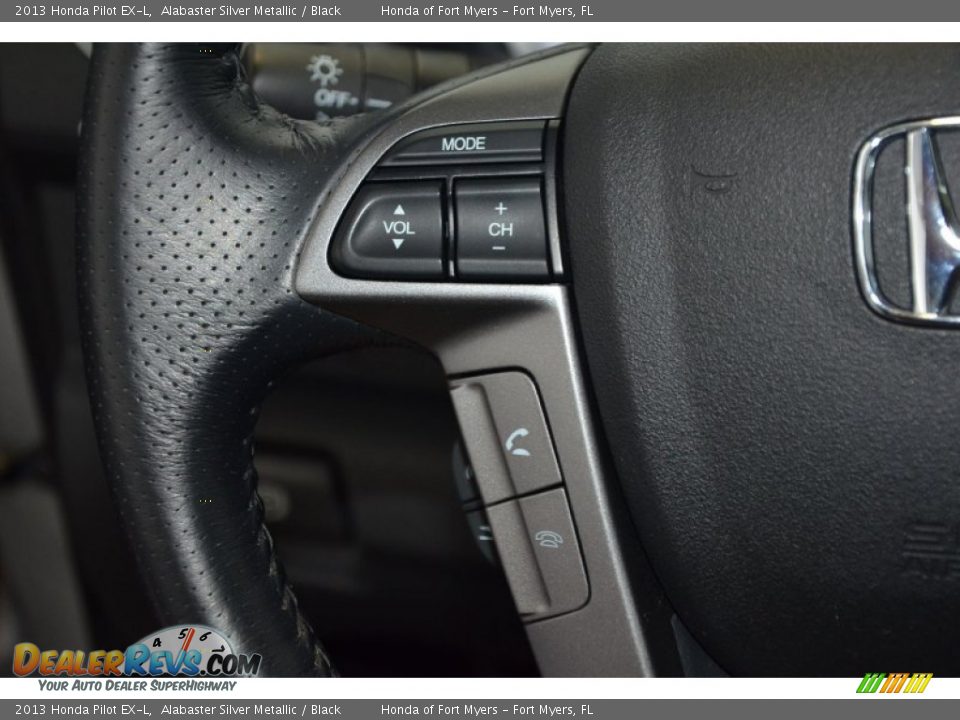 2013 Honda Pilot EX-L Alabaster Silver Metallic / Black Photo #19