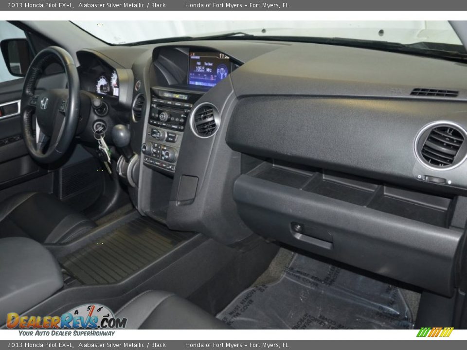 2013 Honda Pilot EX-L Alabaster Silver Metallic / Black Photo #33