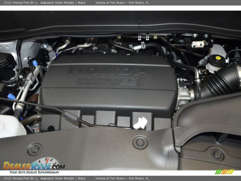 2013 Honda Pilot EX-L Alabaster Silver Metallic / Black Photo #34