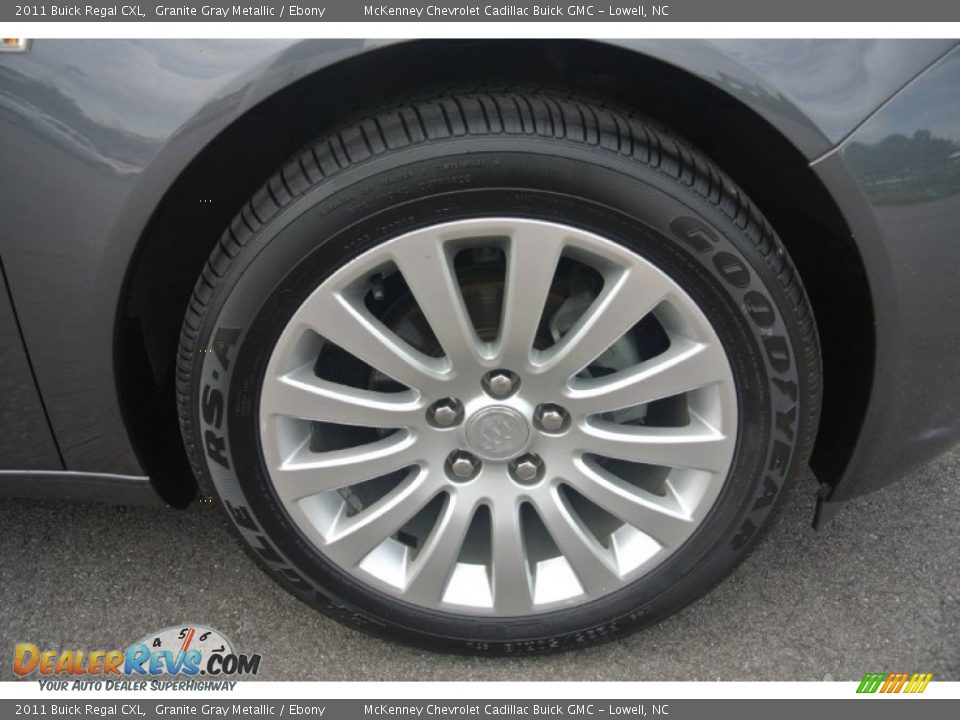 2011 Buick Regal CXL Granite Gray Metallic / Ebony Photo #24