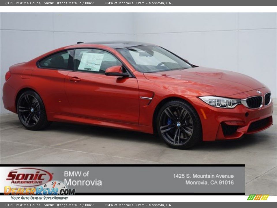 2015 BMW M4 Coupe Sakhir Orange Metallic / Black Photo #1