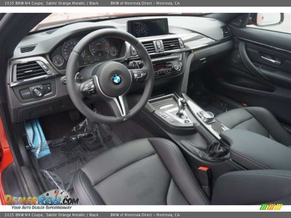 Black Interior - 2015 BMW M4 Coupe Photo #6