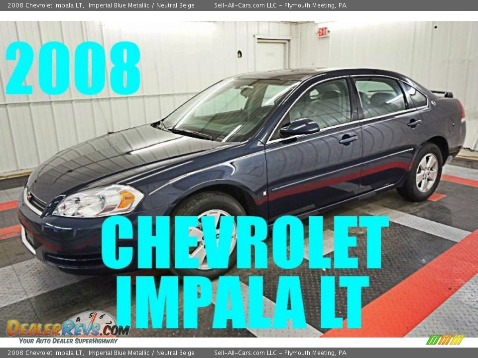 2008 Chevrolet Impala LT Imperial Blue Metallic / Neutral Beige Photo #1