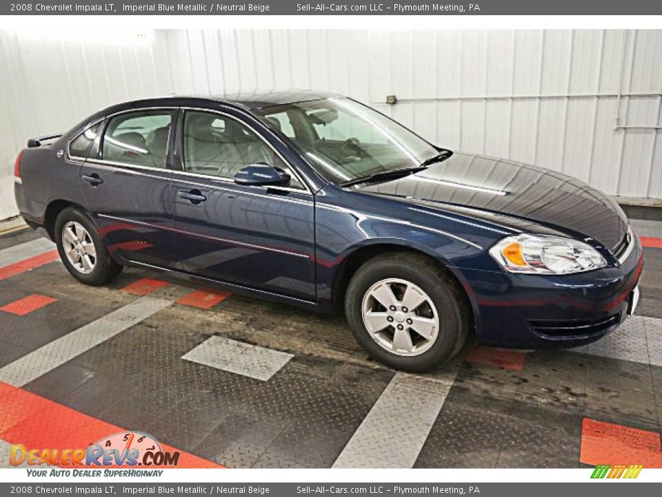2008 Chevrolet Impala LT Imperial Blue Metallic / Neutral Beige Photo #4
