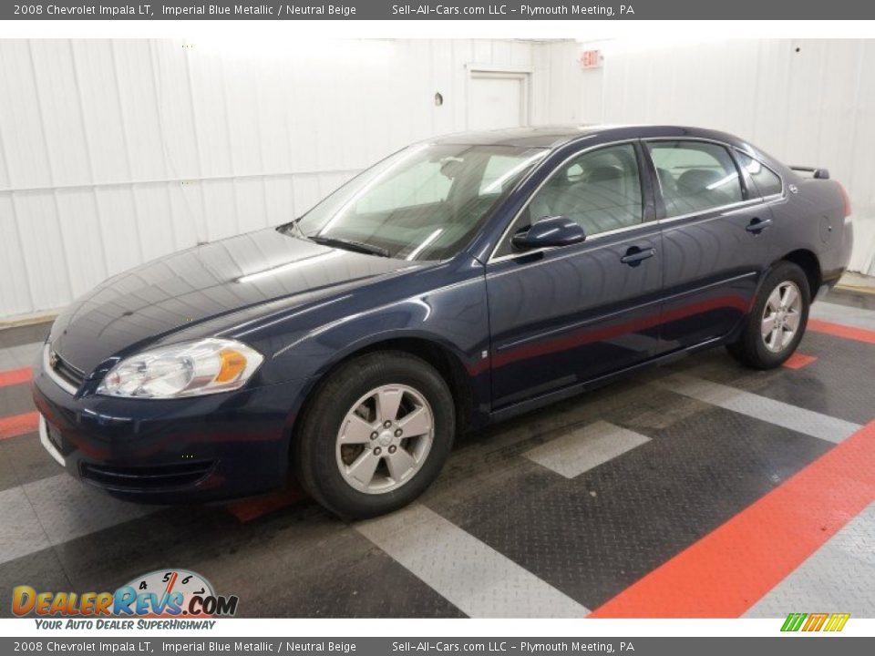2008 Chevrolet Impala LT Imperial Blue Metallic / Neutral Beige Photo #10