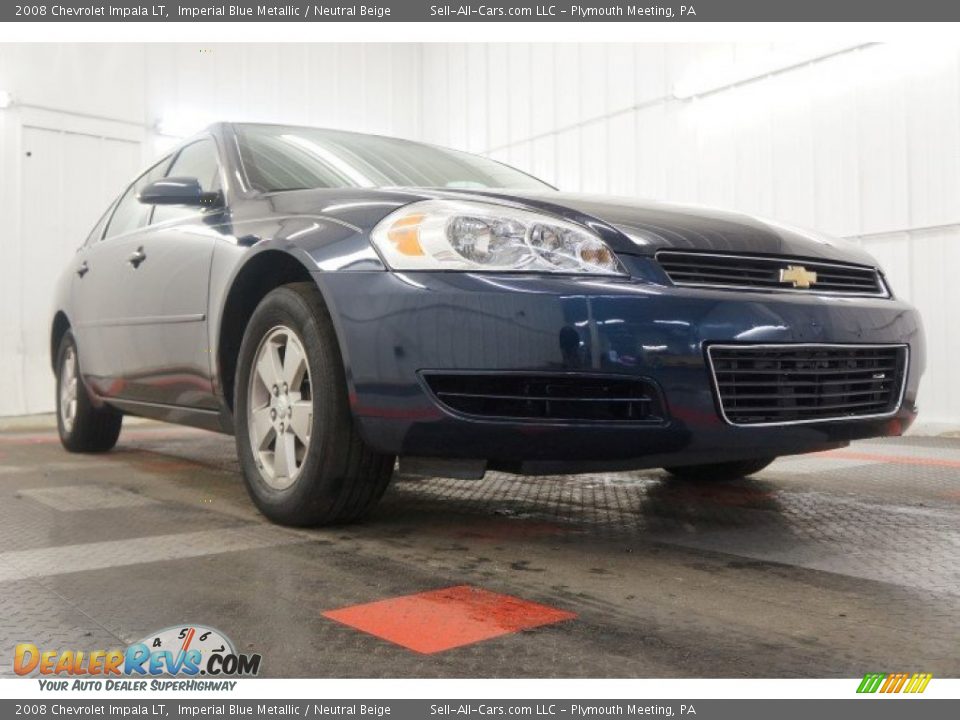 2008 Chevrolet Impala LT Imperial Blue Metallic / Neutral Beige Photo #13
