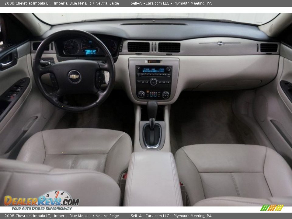2008 Chevrolet Impala LT Imperial Blue Metallic / Neutral Beige Photo #31