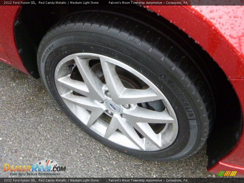 2012 Ford Fusion SEL Red Candy Metallic / Medium Light Stone Photo #9