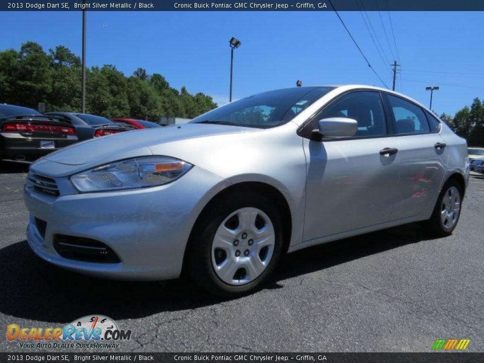 2013 Dodge Dart SE Bright Silver Metallic / Black Photo #3