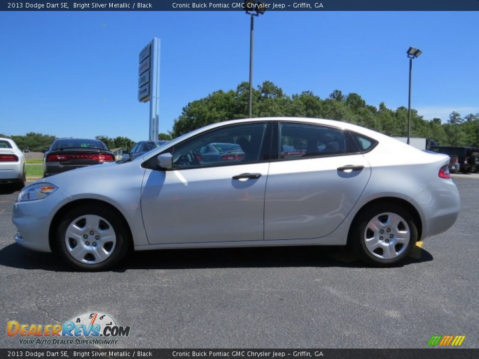2013 Dodge Dart SE Bright Silver Metallic / Black Photo #4