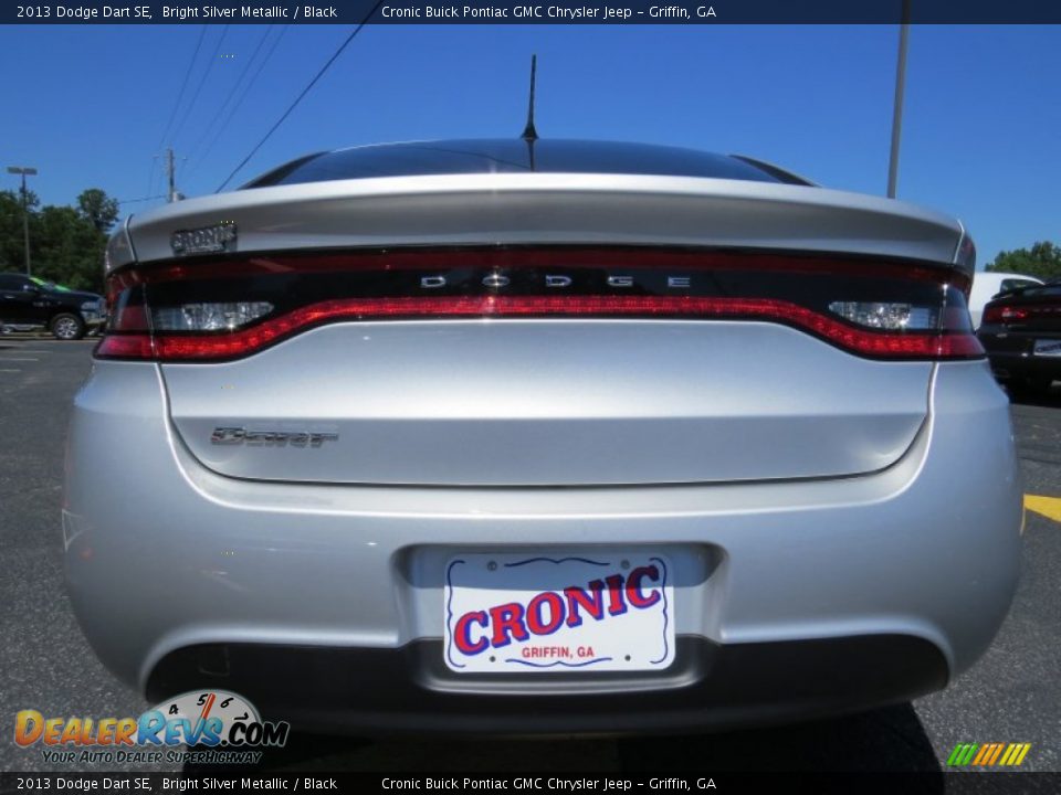2013 Dodge Dart SE Bright Silver Metallic / Black Photo #6