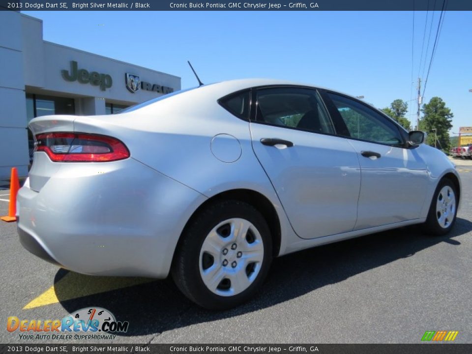 2013 Dodge Dart SE Bright Silver Metallic / Black Photo #7