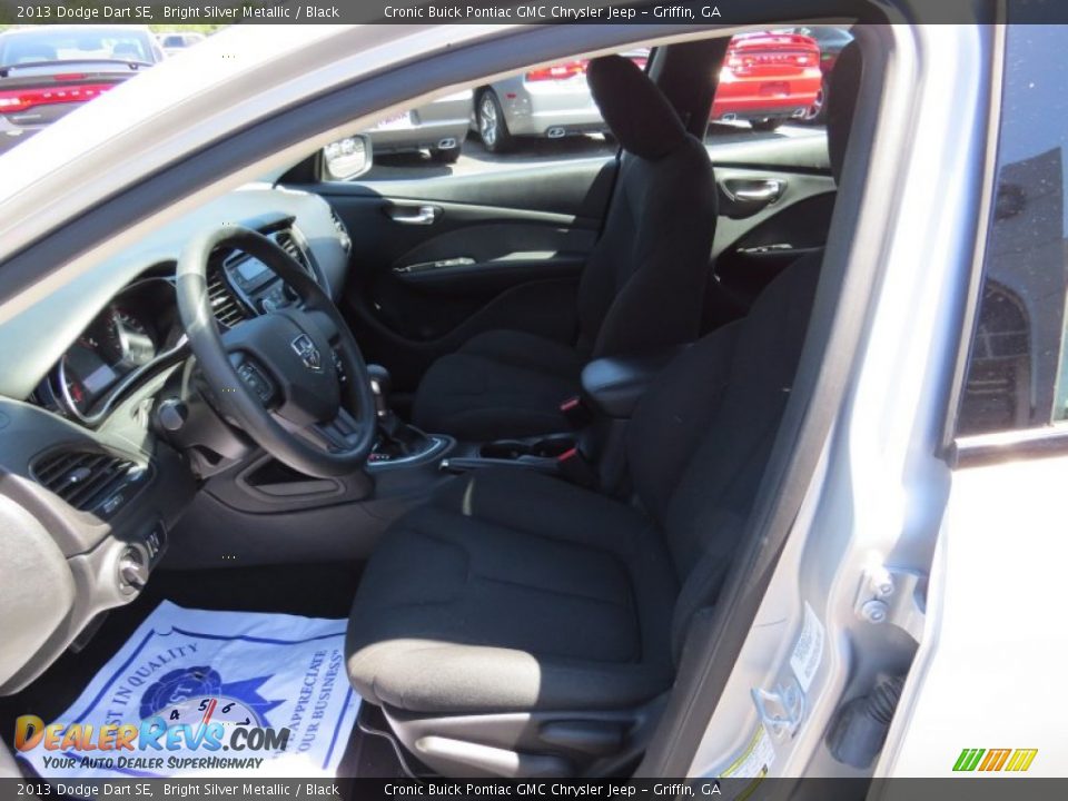 2013 Dodge Dart SE Bright Silver Metallic / Black Photo #9