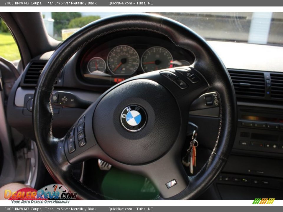 2003 BMW M3 Coupe Steering Wheel Photo #6