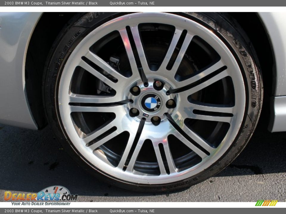 2003 BMW M3 Coupe Titanium Silver Metallic / Black Photo #10