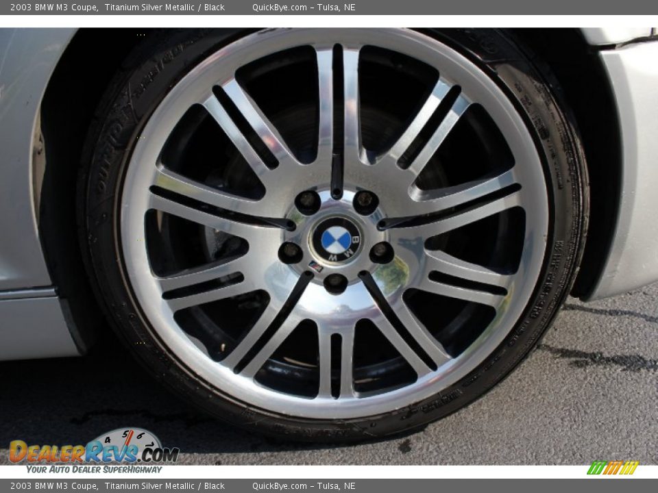 2003 BMW M3 Coupe Titanium Silver Metallic / Black Photo #11