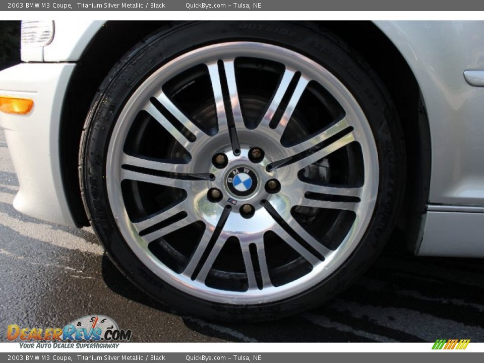 2003 BMW M3 Coupe Titanium Silver Metallic / Black Photo #12