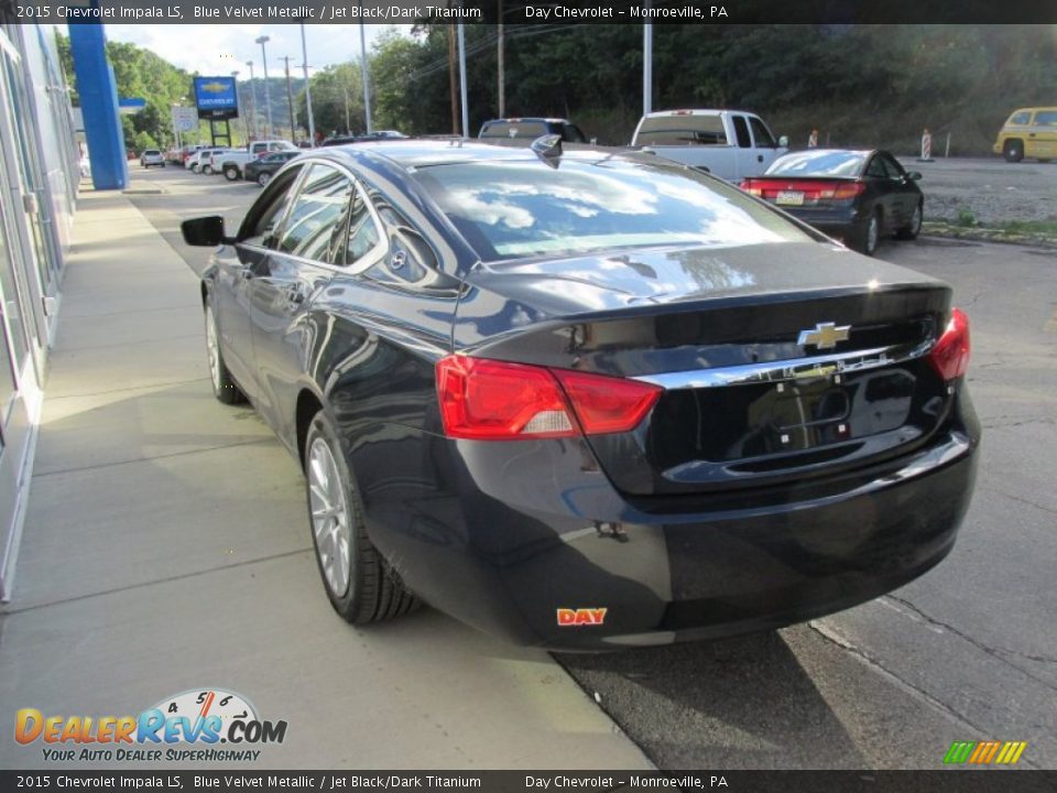 2015 Chevrolet Impala LS Blue Velvet Metallic / Jet Black/Dark Titanium Photo #6