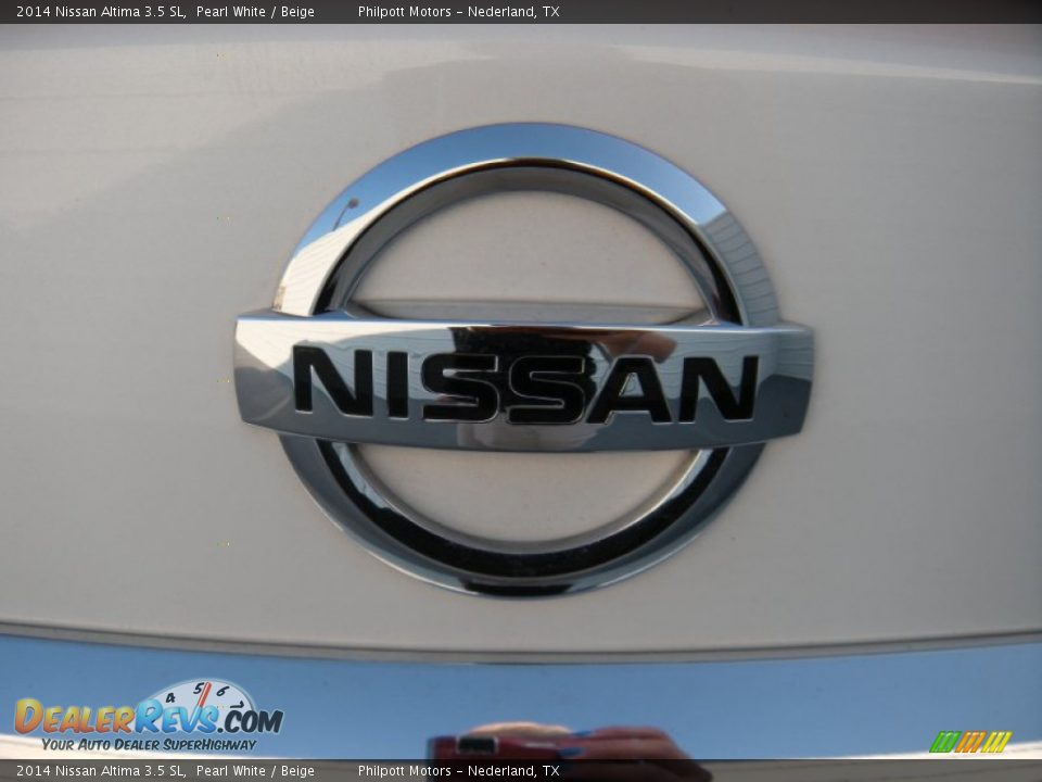 2014 Nissan Altima 3.5 SL Pearl White / Beige Photo #18