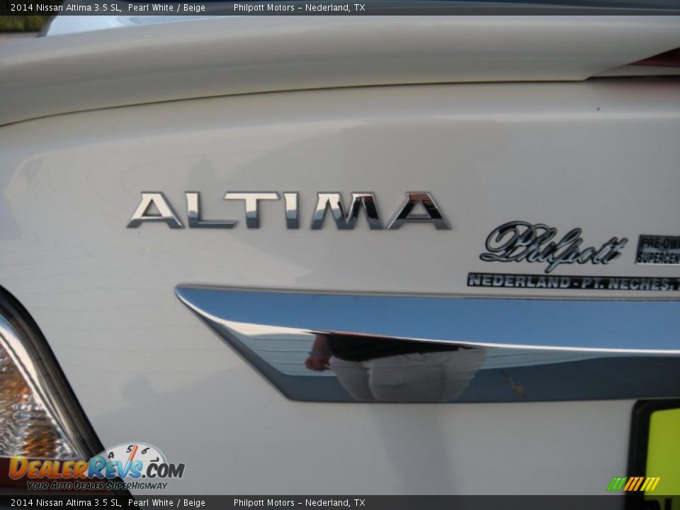 2014 Nissan Altima 3.5 SL Pearl White / Beige Photo #19