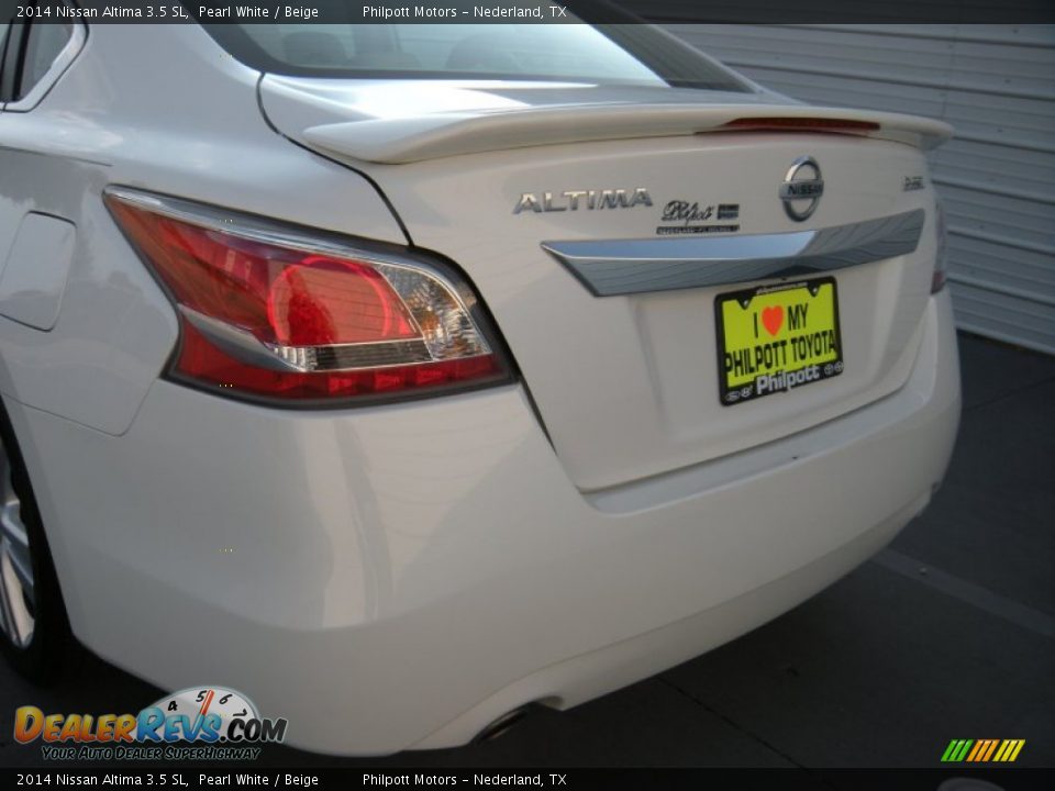 2014 Nissan Altima 3.5 SL Pearl White / Beige Photo #20