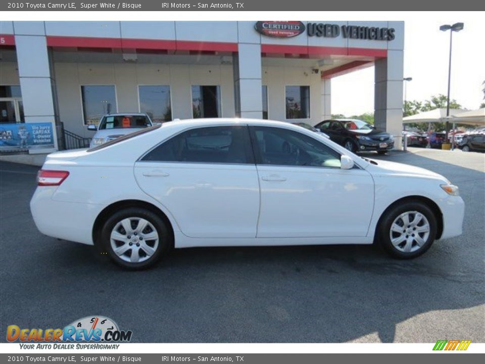 2010 Toyota Camry LE Super White / Bisque Photo #8