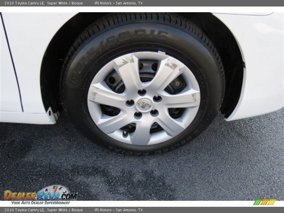 2010 Toyota Camry LE Super White / Bisque Photo #9