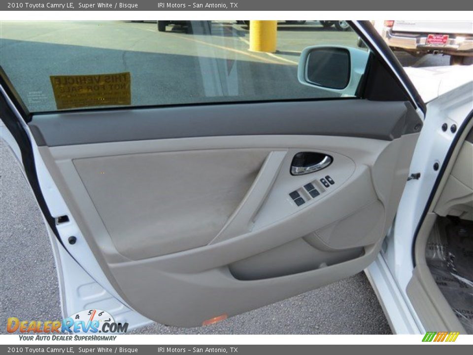 2010 Toyota Camry LE Super White / Bisque Photo #10