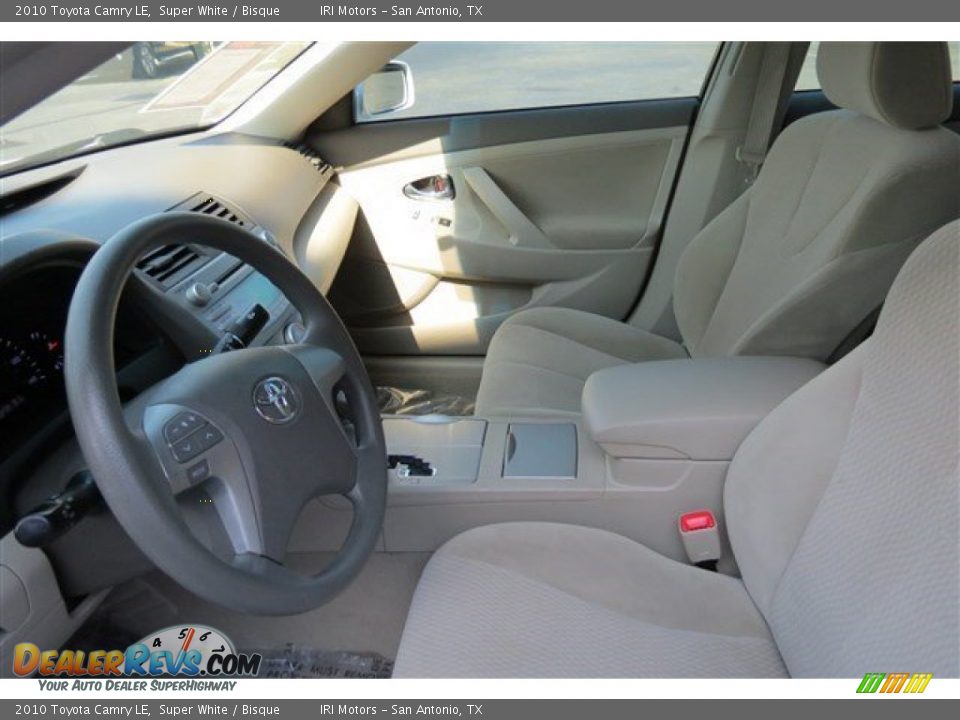 2010 Toyota Camry LE Super White / Bisque Photo #11