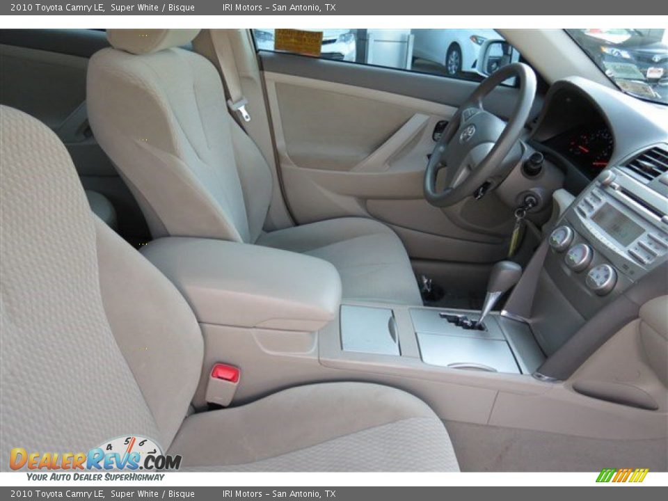 2010 Toyota Camry LE Super White / Bisque Photo #13
