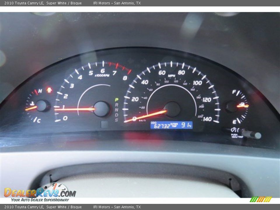 2010 Toyota Camry LE Super White / Bisque Photo #16