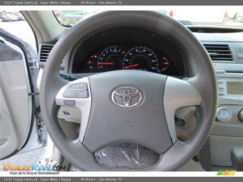 2010 Toyota Camry LE Super White / Bisque Photo #17