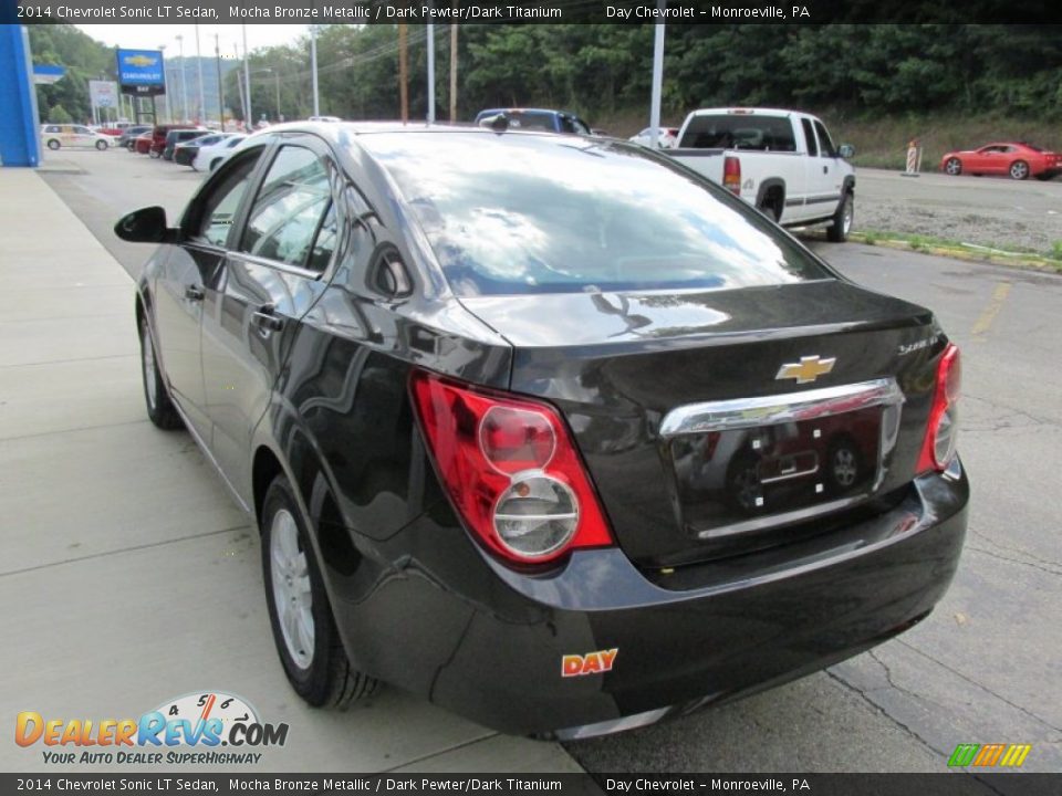 2014 Chevrolet Sonic LT Sedan Mocha Bronze Metallic / Dark Pewter/Dark Titanium Photo #6