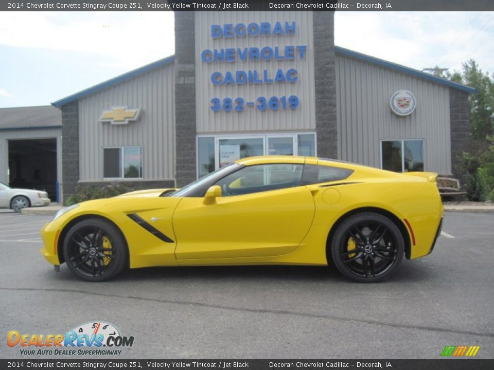 2014 Chevrolet Corvette Stingray Coupe Z51 Velocity Yellow Tintcoat / Jet Black Photo #1