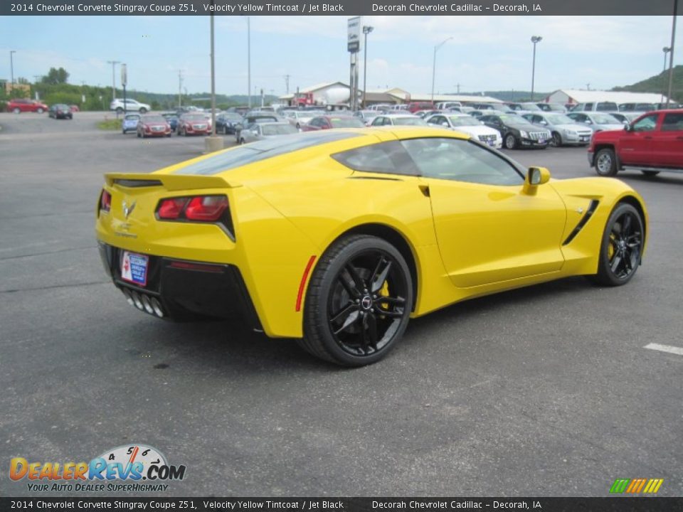 2014 Chevrolet Corvette Stingray Coupe Z51 Velocity Yellow Tintcoat / Jet Black Photo #4