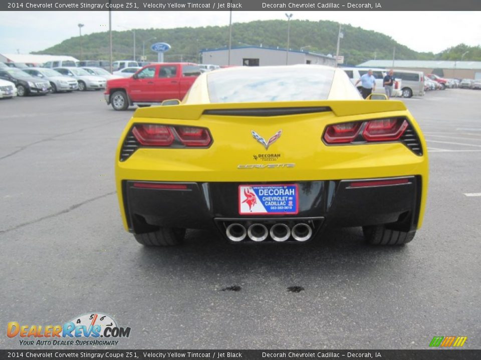 2014 Chevrolet Corvette Stingray Coupe Z51 Velocity Yellow Tintcoat / Jet Black Photo #5