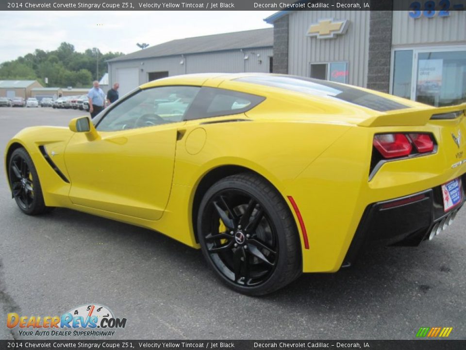 2014 Chevrolet Corvette Stingray Coupe Z51 Velocity Yellow Tintcoat / Jet Black Photo #6