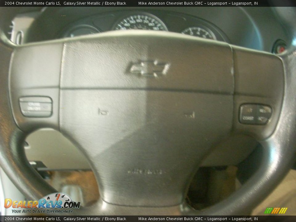 2004 Chevrolet Monte Carlo LS Galaxy Silver Metallic / Ebony Black Photo #9