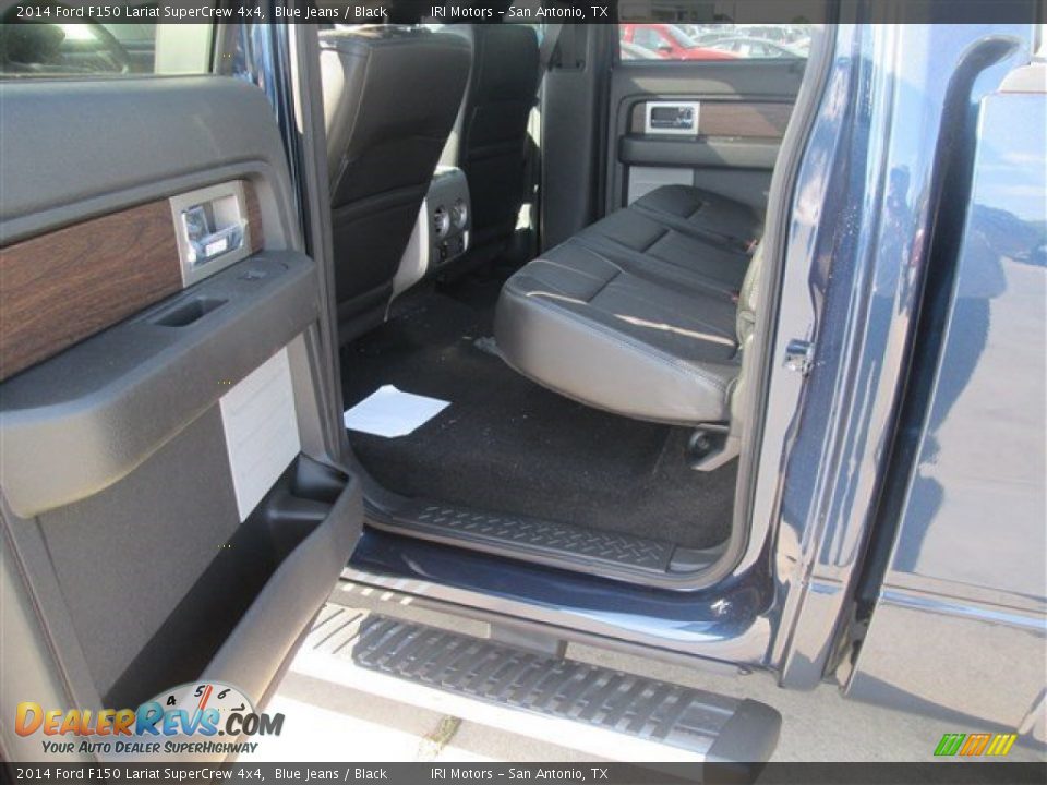 2014 Ford F150 Lariat SuperCrew 4x4 Blue Jeans / Black Photo #5