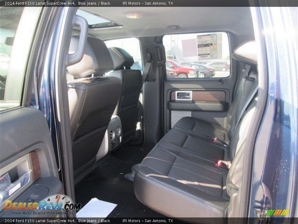 2014 Ford F150 Lariat SuperCrew 4x4 Blue Jeans / Black Photo #6