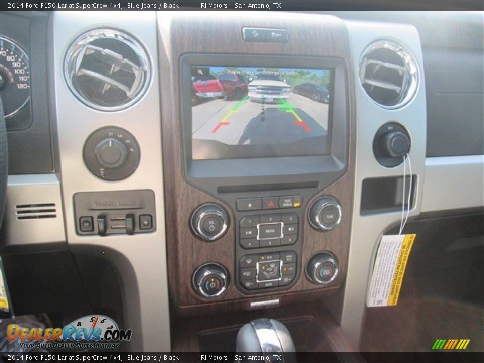 2014 Ford F150 Lariat SuperCrew 4x4 Blue Jeans / Black Photo #11