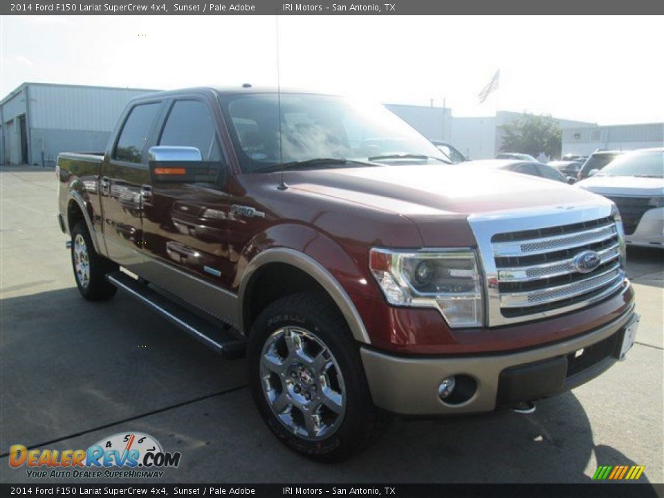 2014 Ford F150 Lariat SuperCrew 4x4 Sunset / Pale Adobe Photo #4