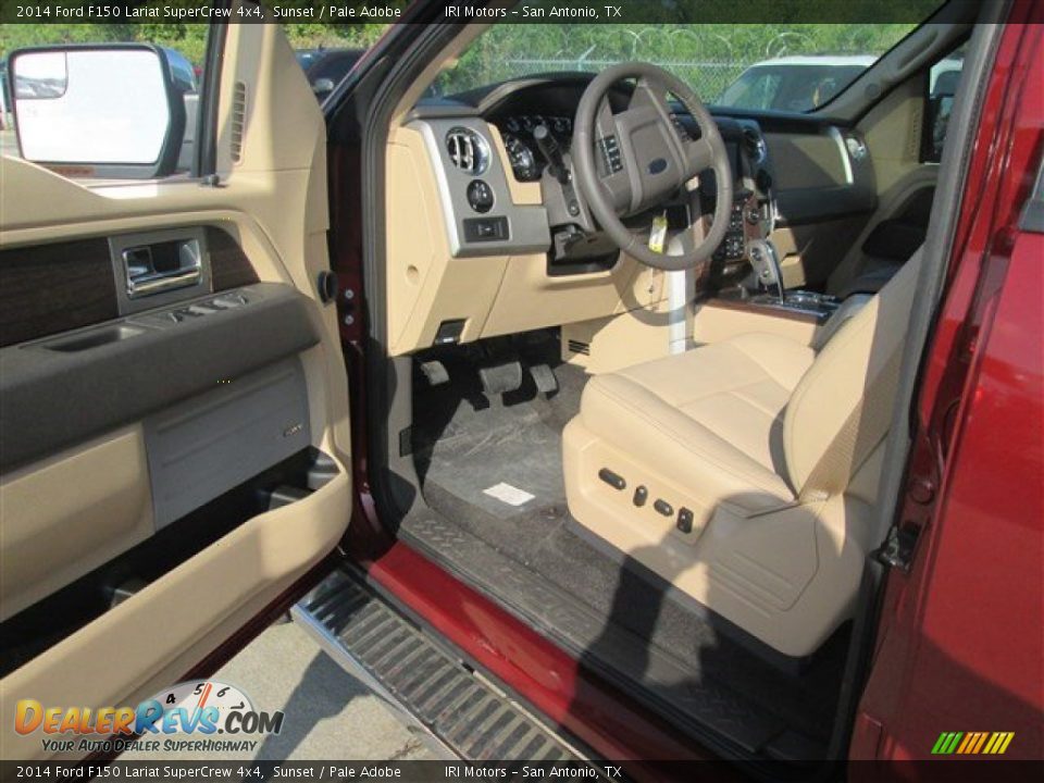 2014 Ford F150 Lariat SuperCrew 4x4 Sunset / Pale Adobe Photo #7