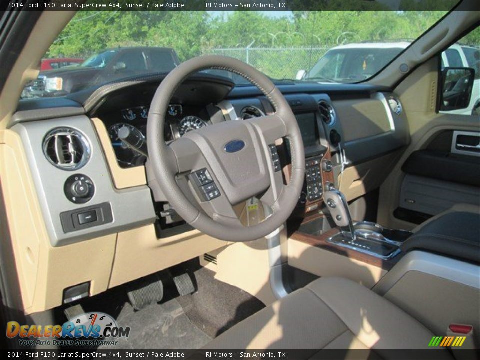 2014 Ford F150 Lariat SuperCrew 4x4 Sunset / Pale Adobe Photo #8