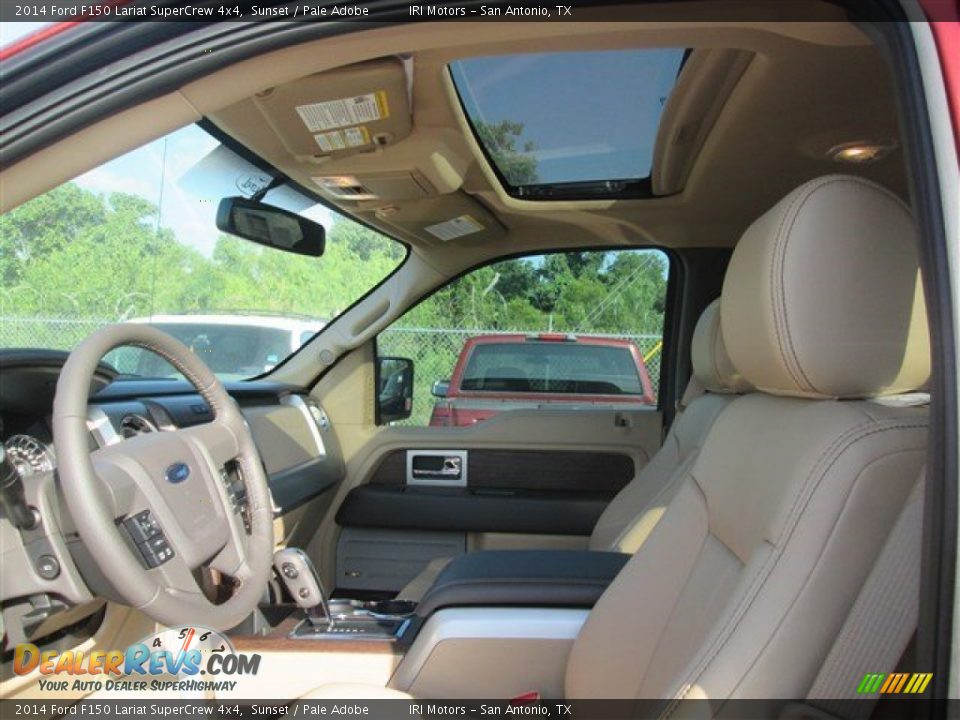 2014 Ford F150 Lariat SuperCrew 4x4 Sunset / Pale Adobe Photo #9