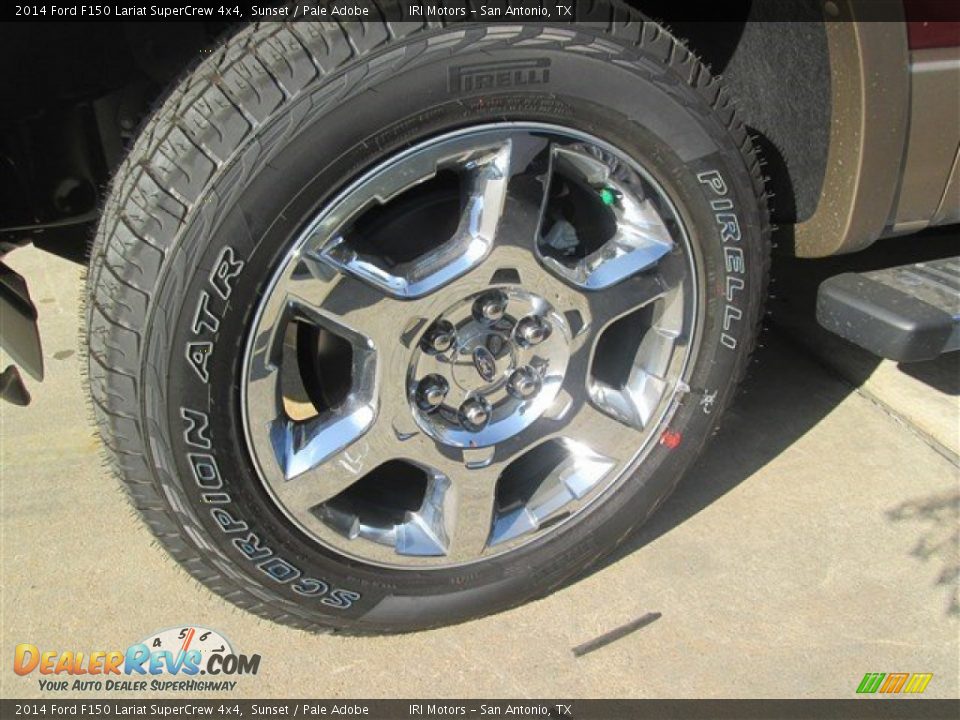 2014 Ford F150 Lariat SuperCrew 4x4 Sunset / Pale Adobe Photo #11