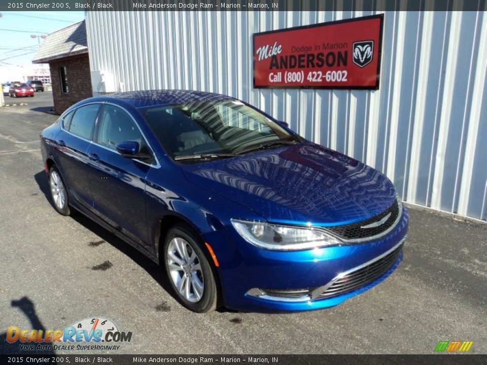 2015 Chrysler 200 S Black / Black Photo #1