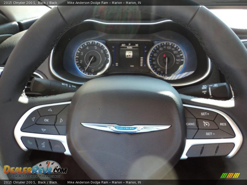 2015 Chrysler 200 S Black / Black Photo #7